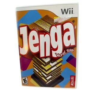 Atari Jenga World Tour Nintendo Wii NTSC Good Condition Complete With Manual